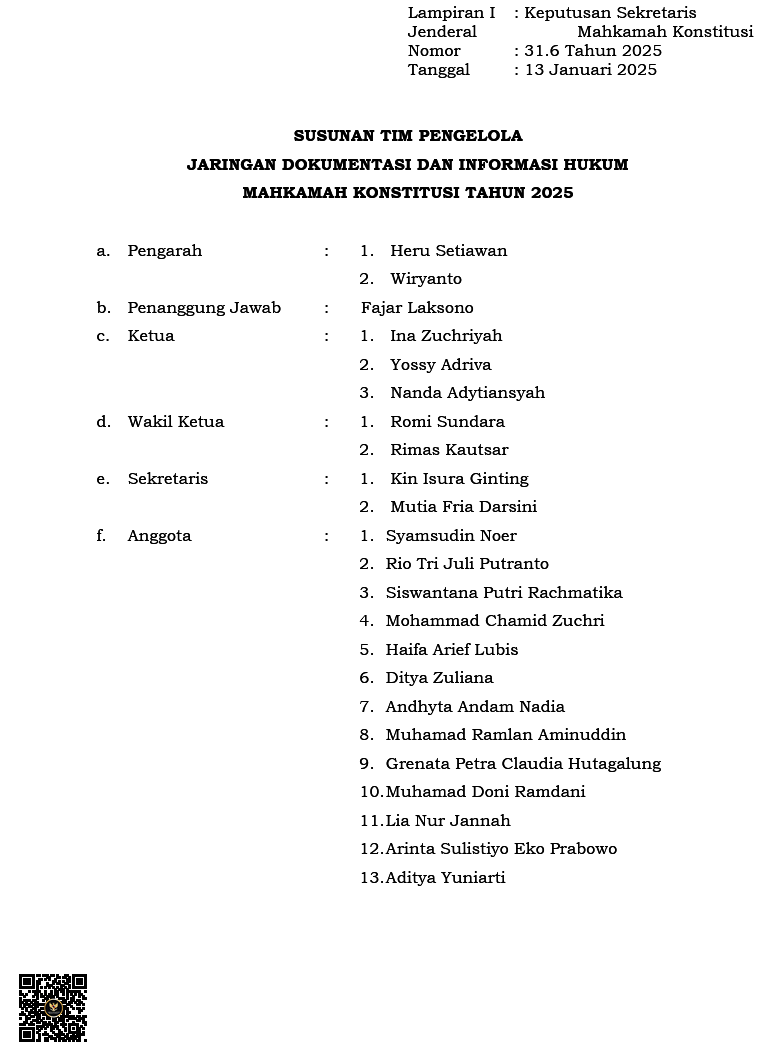 Struktur Organisasi