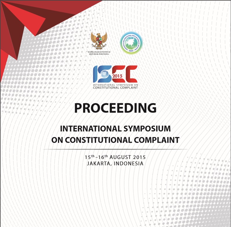 Proceeding International Symposium On Constitutional Complaint