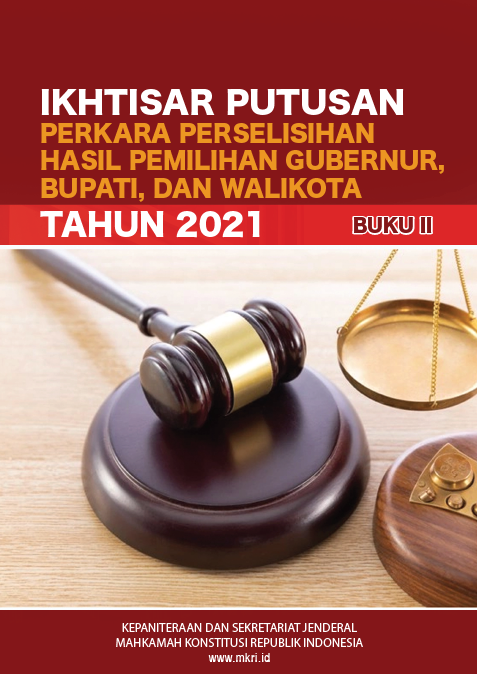 Buku 2 Kompilasi Ikhtisar Putusan PHPKada Tahun 2020/2021